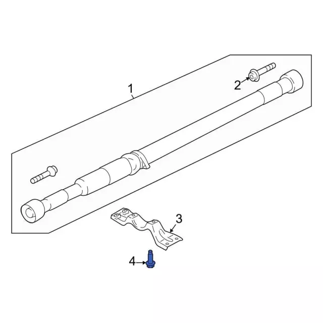Catalytic Converter Heat Shield Bolt - Ford (-W500222-S442) - view 14