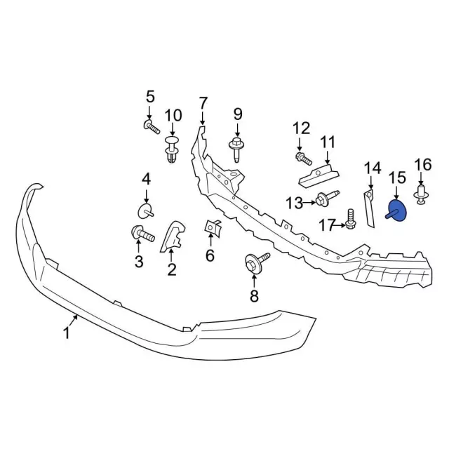 Catalytic Converter Heat Shield Bolt - Ford (-W500222-S442) - view 4