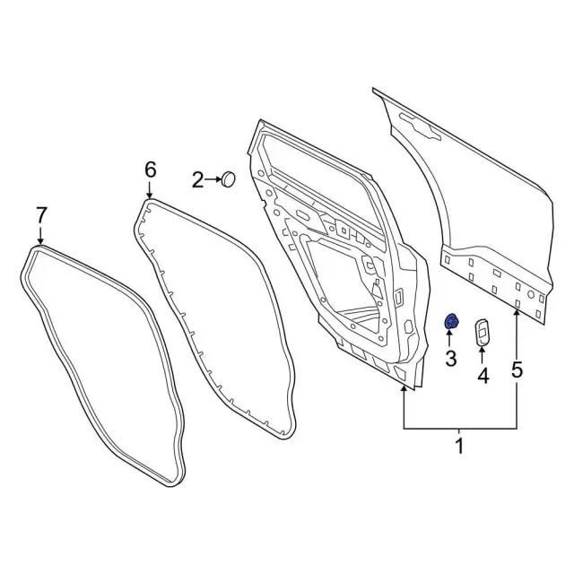 Engine Cover Nut - Ford (-W520201-S450B) - view 3