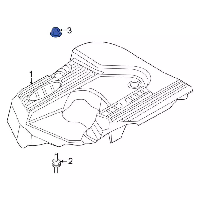 Engine Cover Nut - Ford (-W520201-S450B) - view 4