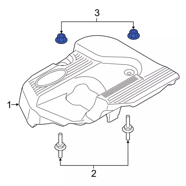 Engine Cover Nut - Ford (-W520201-S450B) - view 6