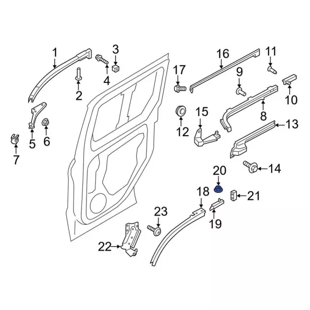 Engine Cover Nut - Ford (-W520201-S450B) - view 9