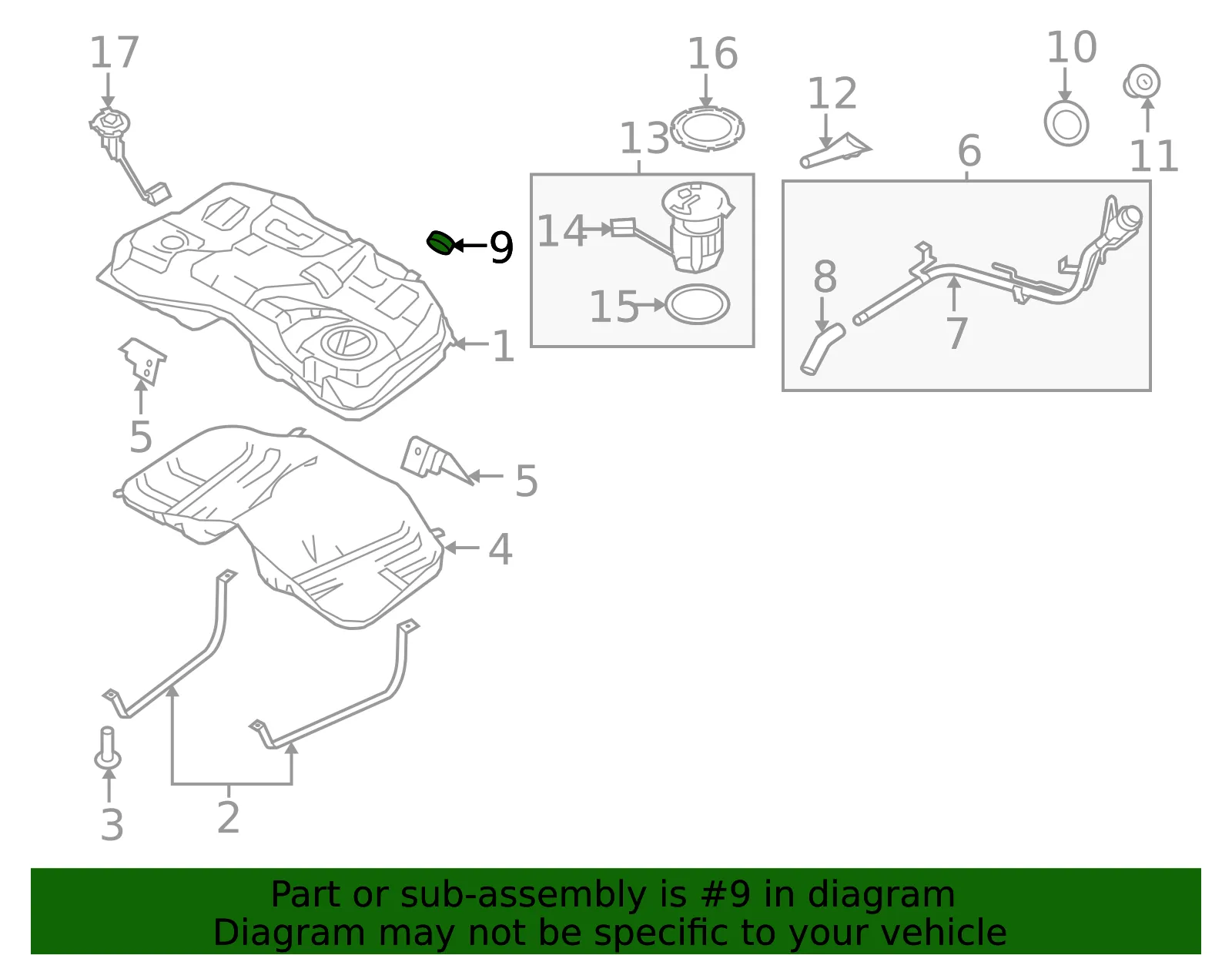 Fuel Filler Hose Clamp - Ford (-W525937-S300) - view 15