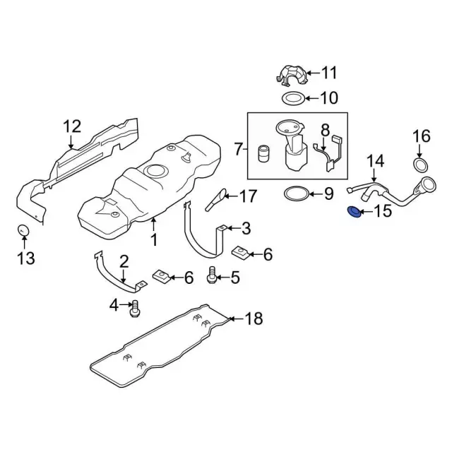 Fuel Filler Hose Clamp - Ford (-W525937-S300) - view 3
