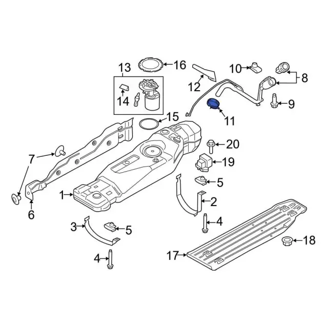 Fuel Filler Hose Clamp - Ford (-W525937-S300) - view 5
