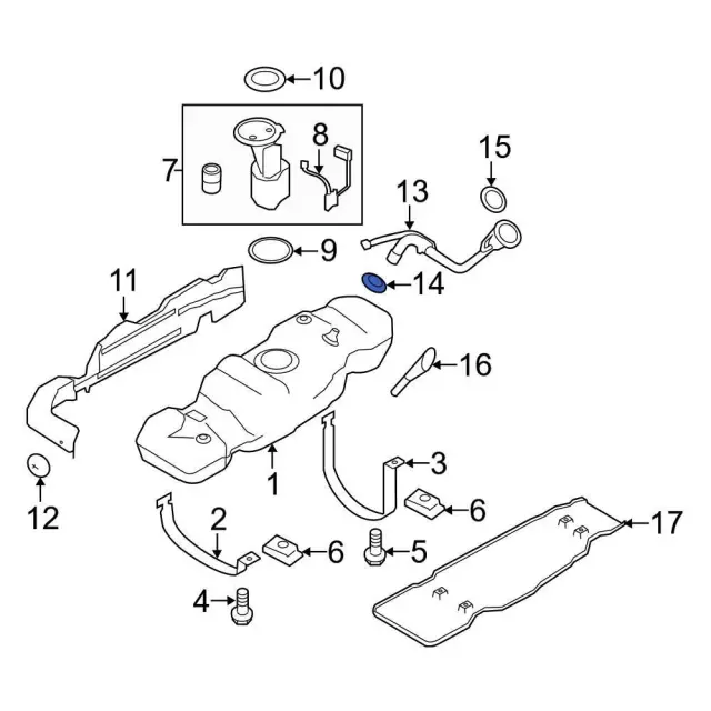 Fuel Filler Hose Clamp - Ford (-W525937-S300) - view 6