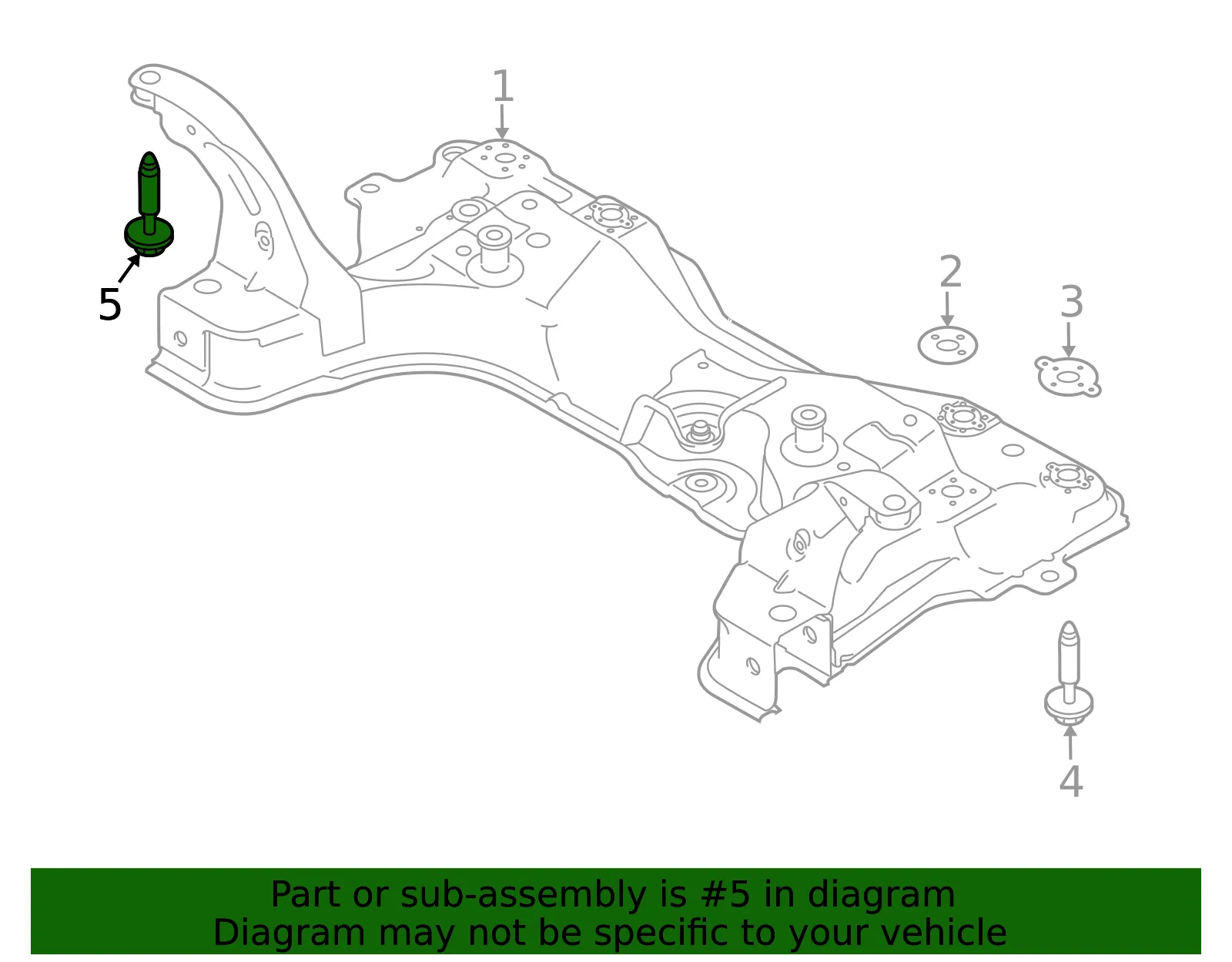 Engine Cradle Bolt - Ford (-W708476-S442) - view 7