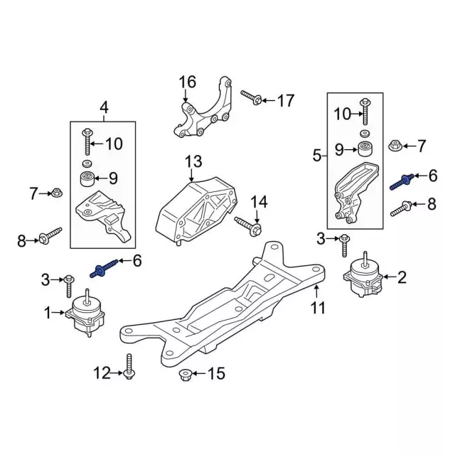 Automatic Transmission Oil Cooler Hose Stud - Ford (-W714924-S900) - view 3