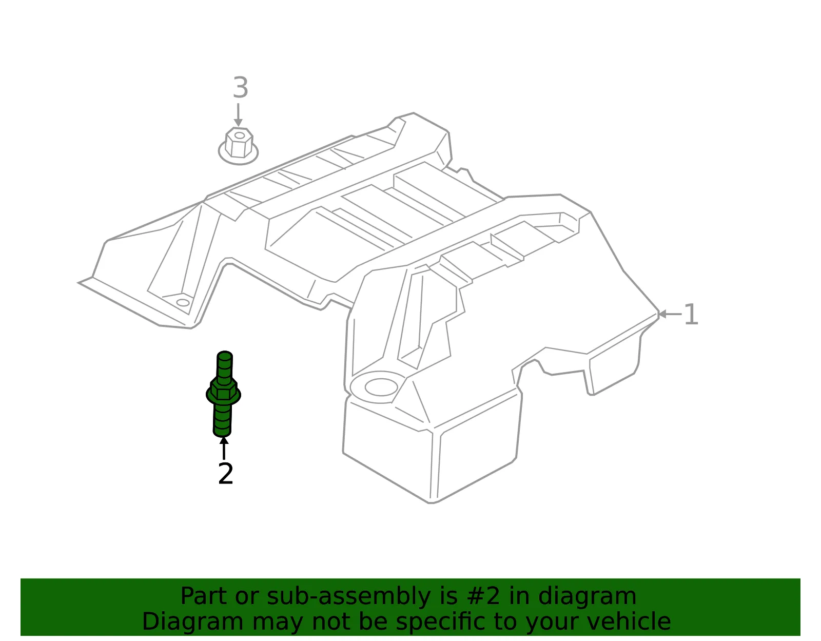 Engine Cover Stud - Ford (-W716473-S437) - view 7