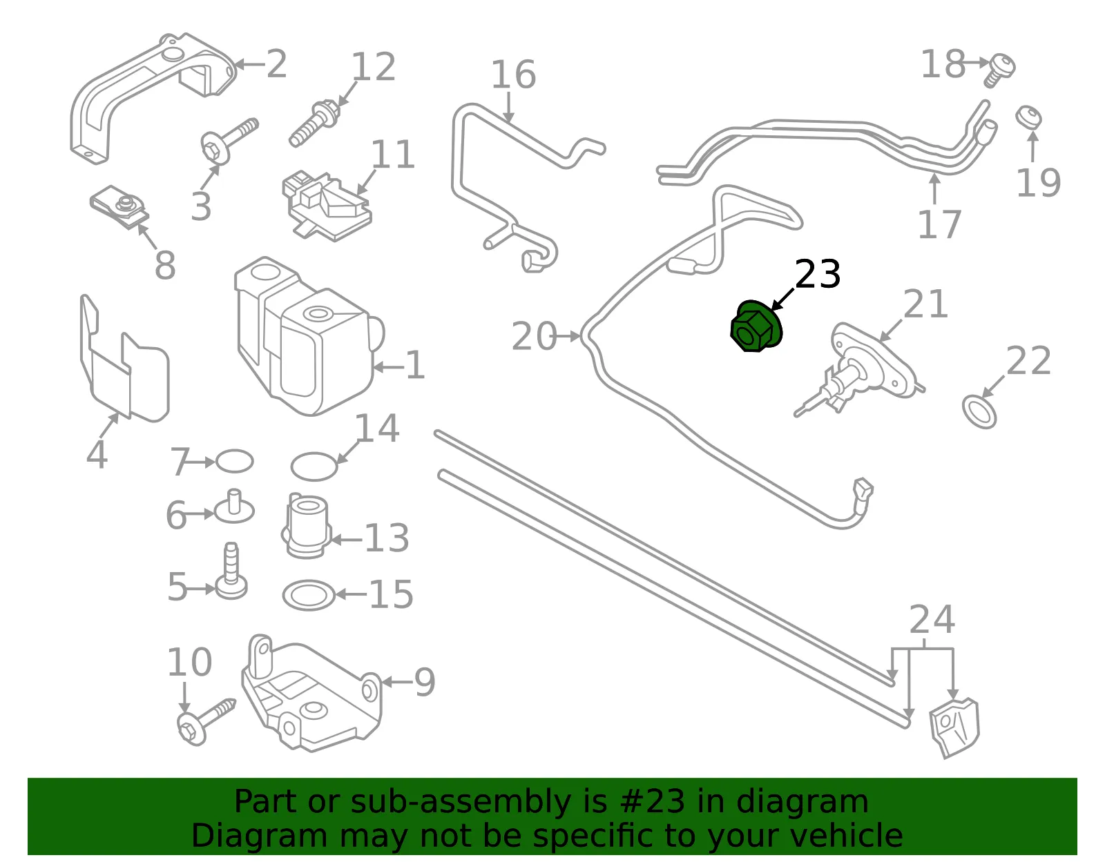 Injector Nut - Ford (-W716866-S900) - view 6