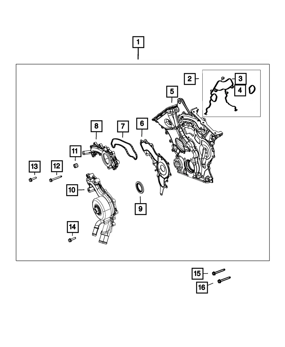 Water Pump - Mopar (04893942AD) - view 3