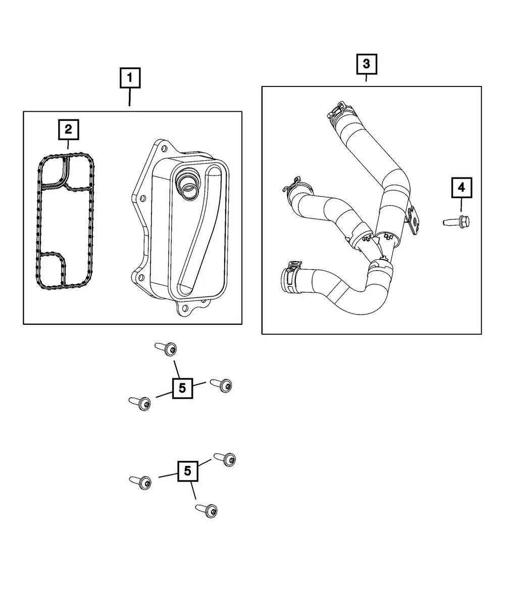 Engine Oil Cooler - Mopar (05048312AC) - view 2