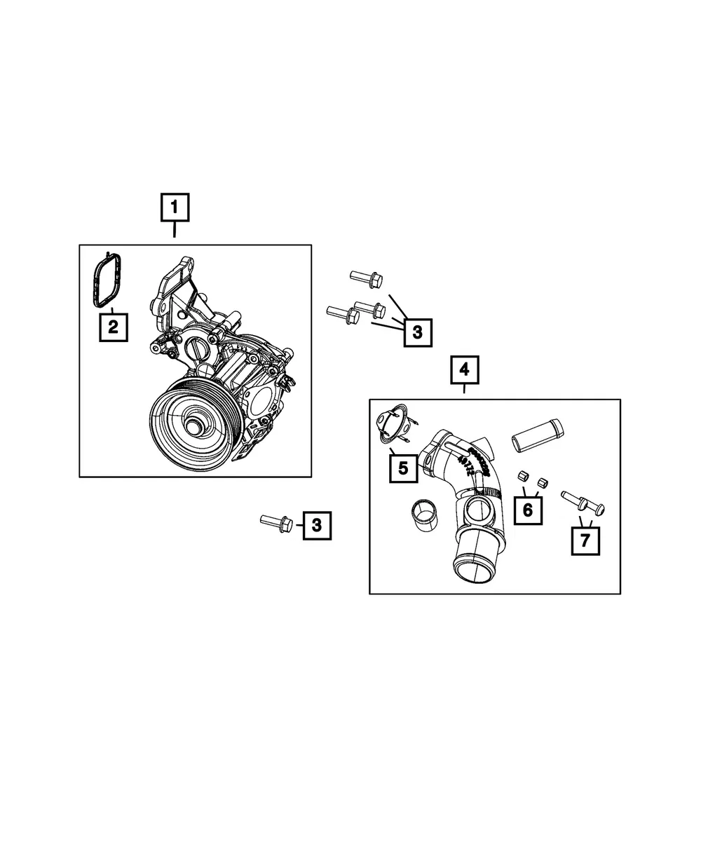 Water Pump - Mopar (05048709AH) - view 7