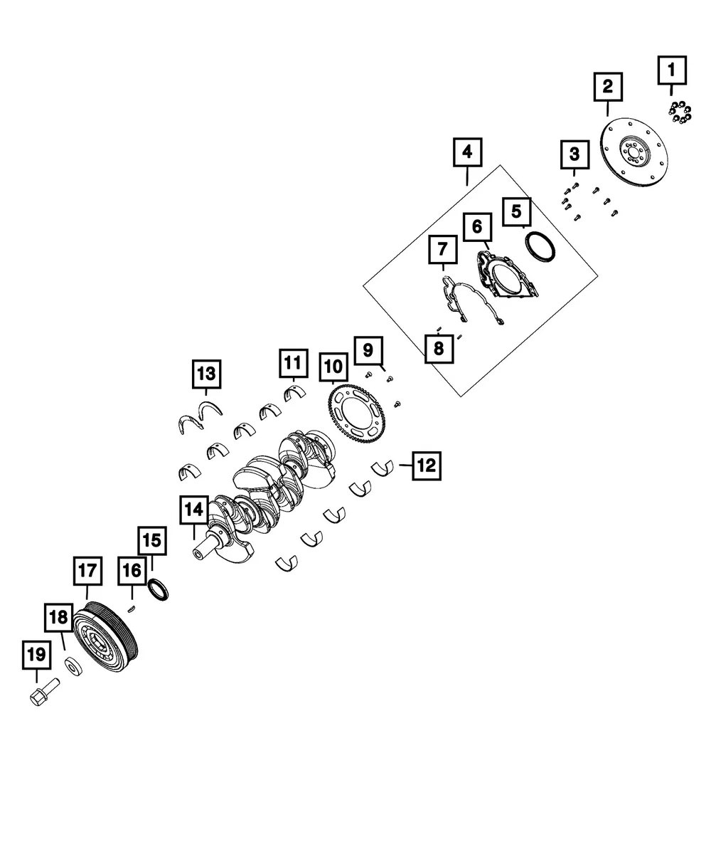 Engine Crankshaft - Mopar (05048824AC)