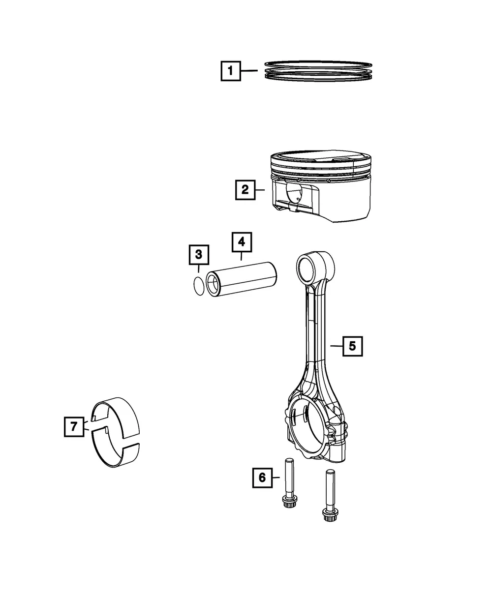 Engine Piston - Mopar (05048860AD)
