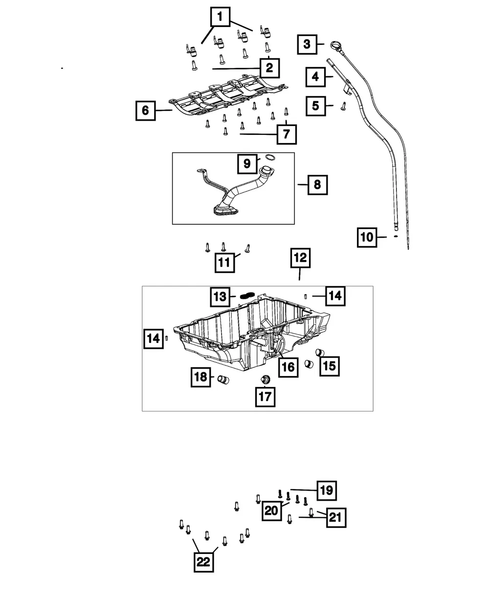 Engine Oil Pan - Mopar (05048964AL)