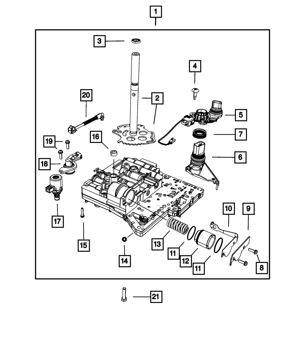 Trans Variable Force Solenoid Sensor - Mopar (05078911AB) - view 4