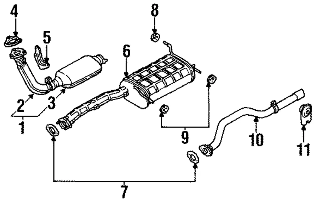 Catalytic Converter Bracket - Kia (0K011-40080)