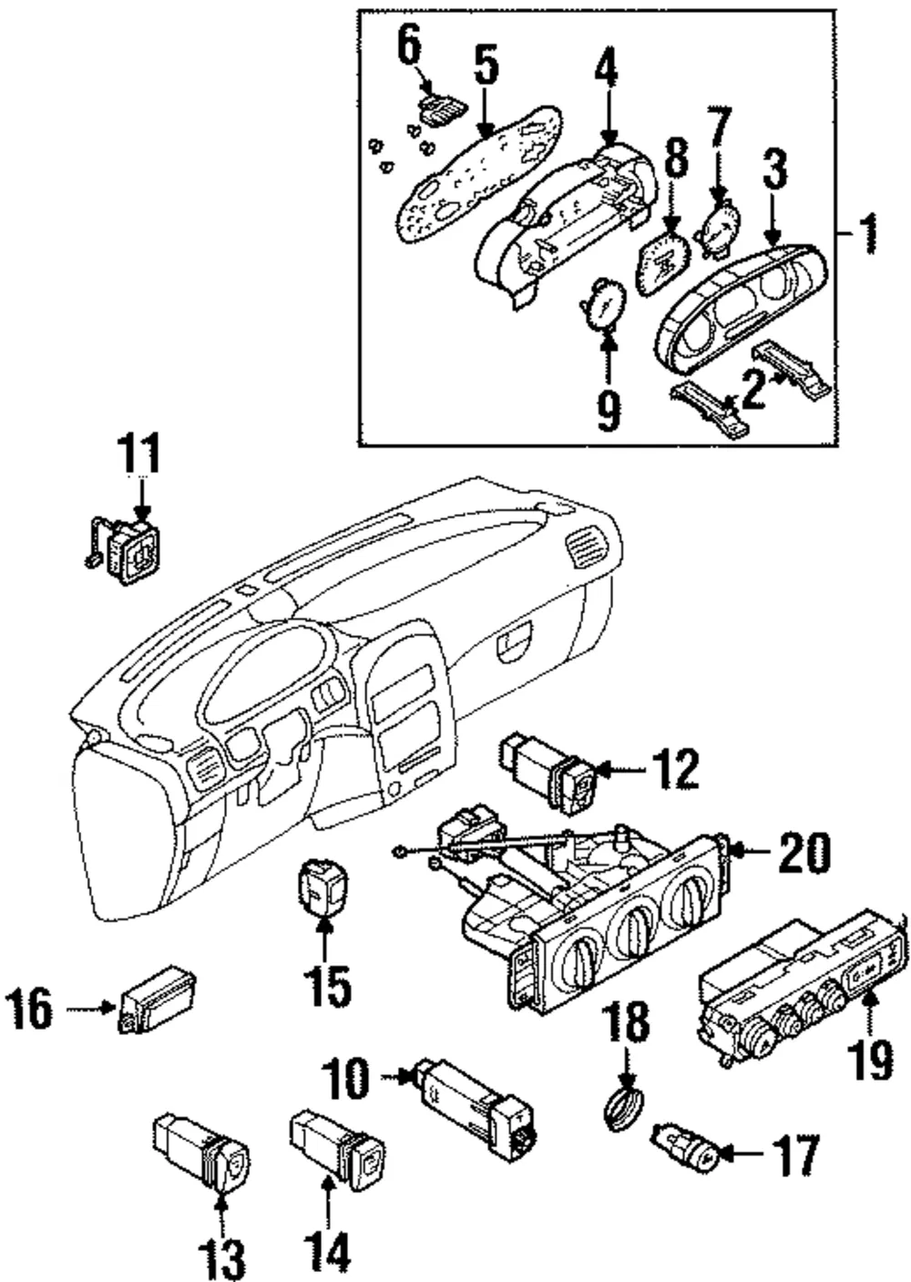 Fuel Gauge - Kia (0K08A-55482)