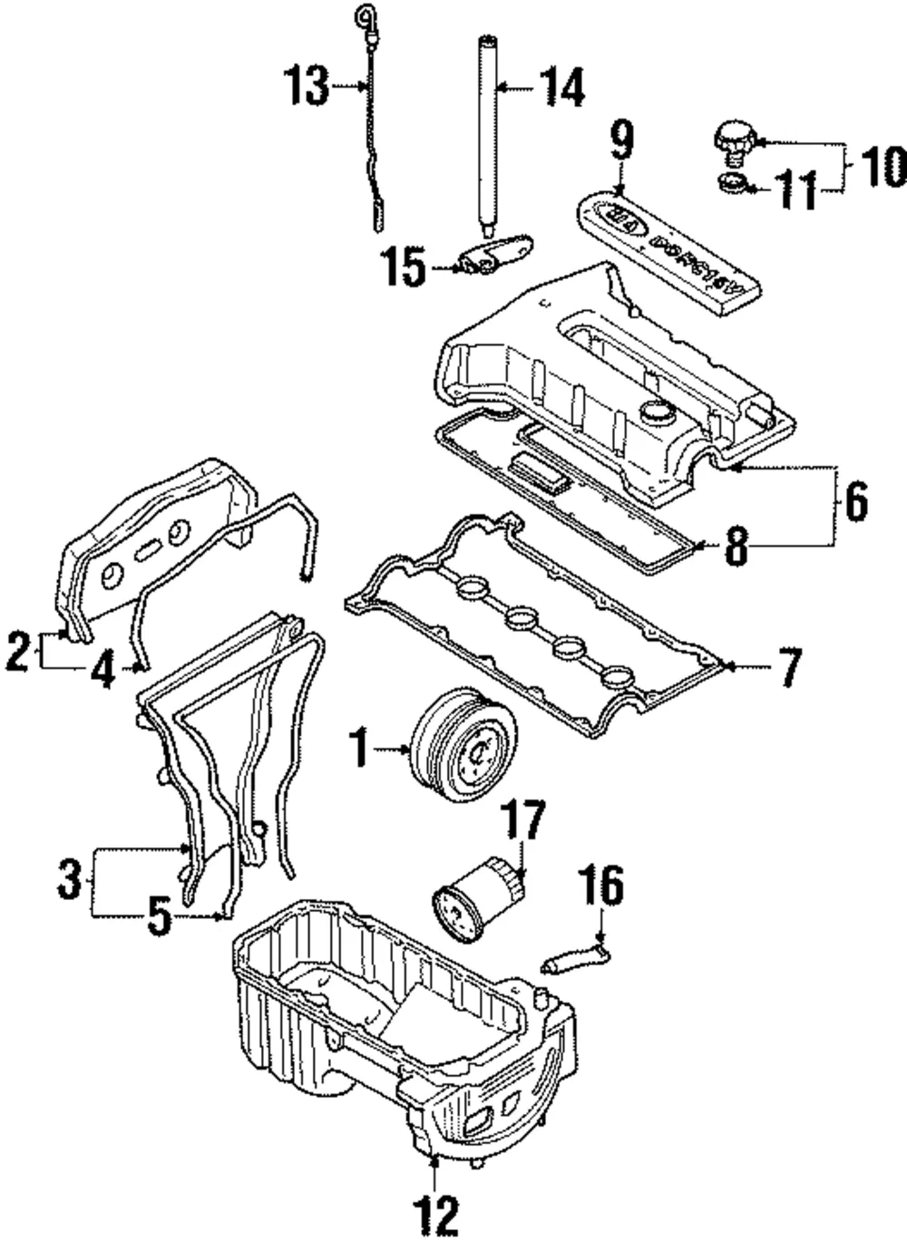 Timing Cover Gasket - Kia (0K247-10512)