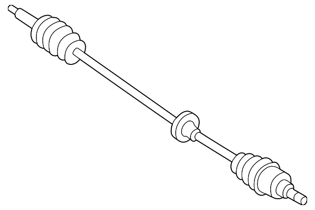 Axle Assembly - Driver's Side (LH) - Kia (0K2AF-2560XA)
