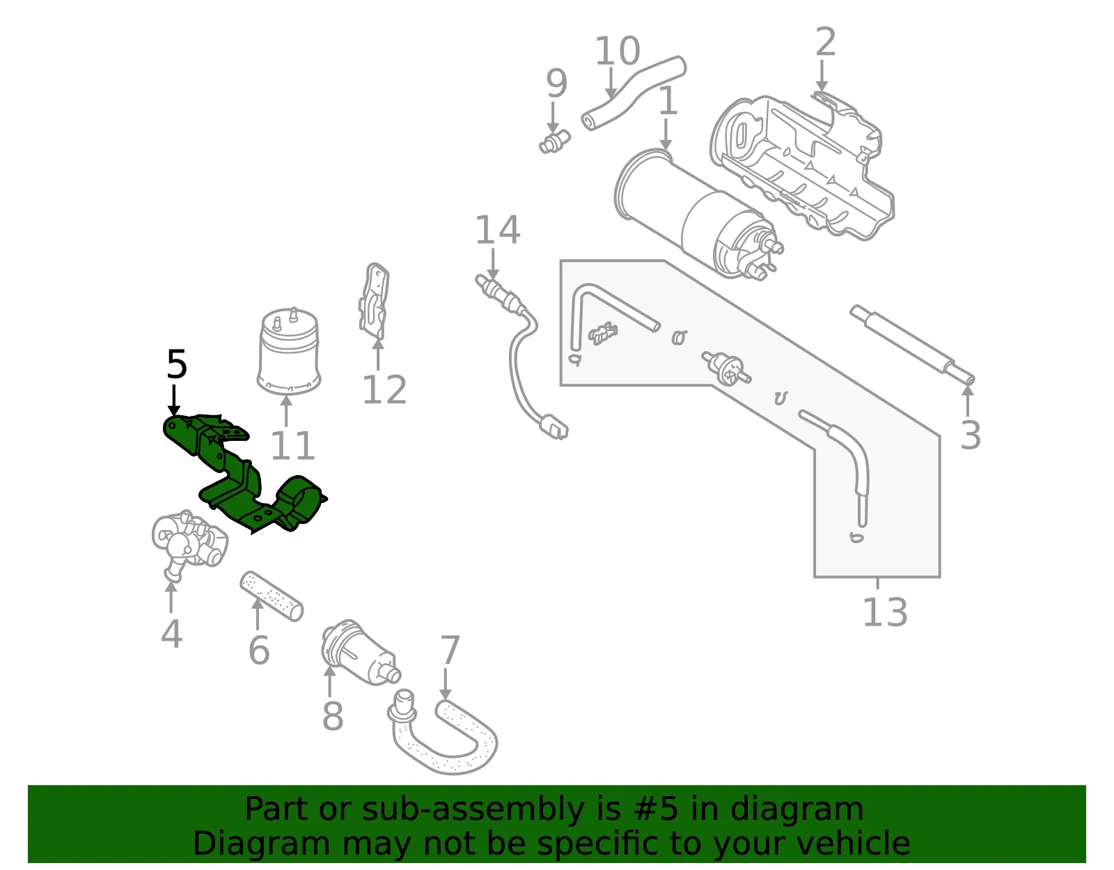 Solenoid Valve Bracket - Kia (0K2NA-1877X) - view 2
