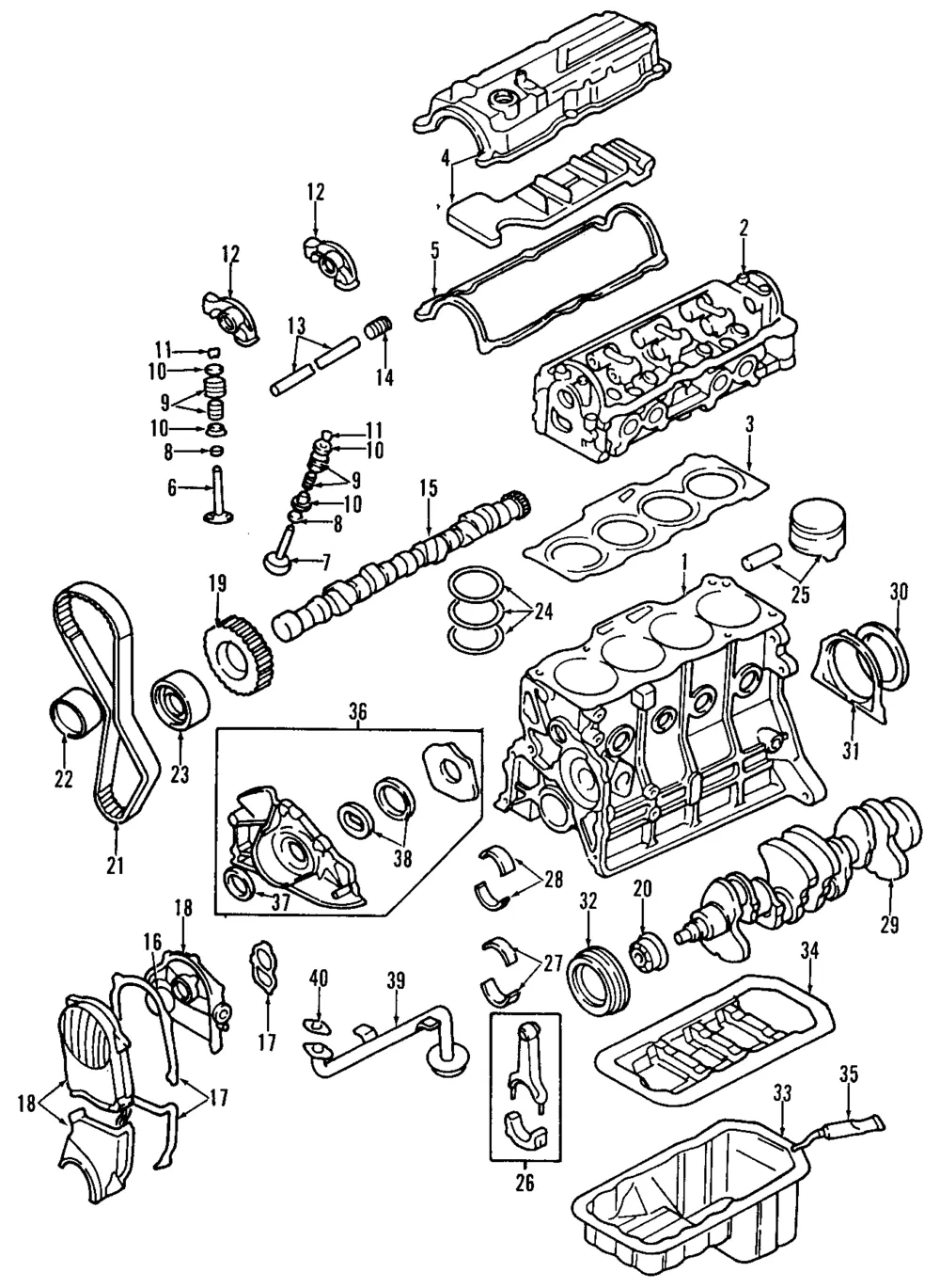 Cylinder Head - Kia (0K900-10100D)
