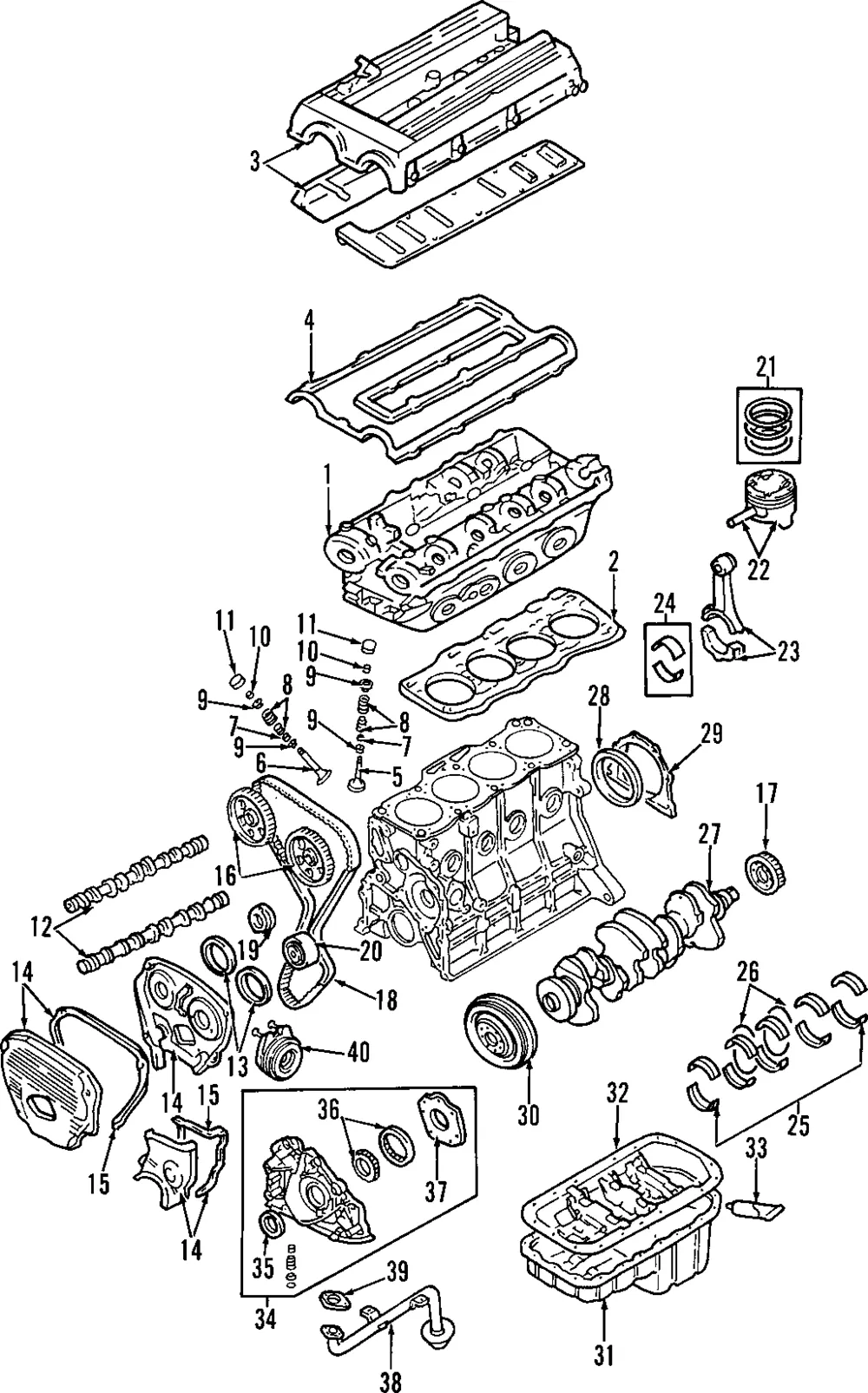 Piston Ring Set - Kia (0KFY3-11SC0)