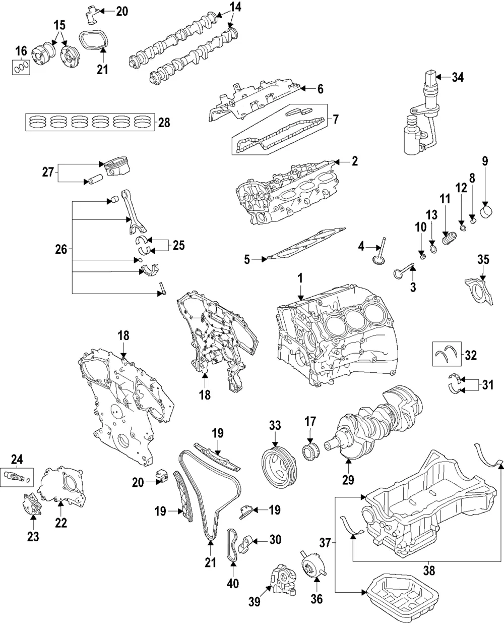 Cylinder Block - Nissan (11000-6KA0A)