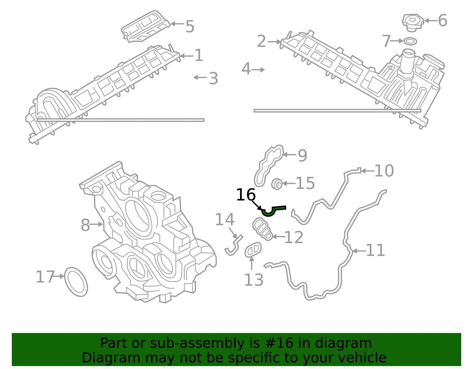 Engine Timing Cover Alignment Dowel - Nissan (11022-EZ40A) - view 2