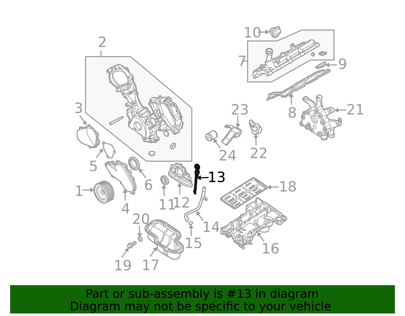 Engine Oil Dipstick - Nissan (11140-7S020) - view 2