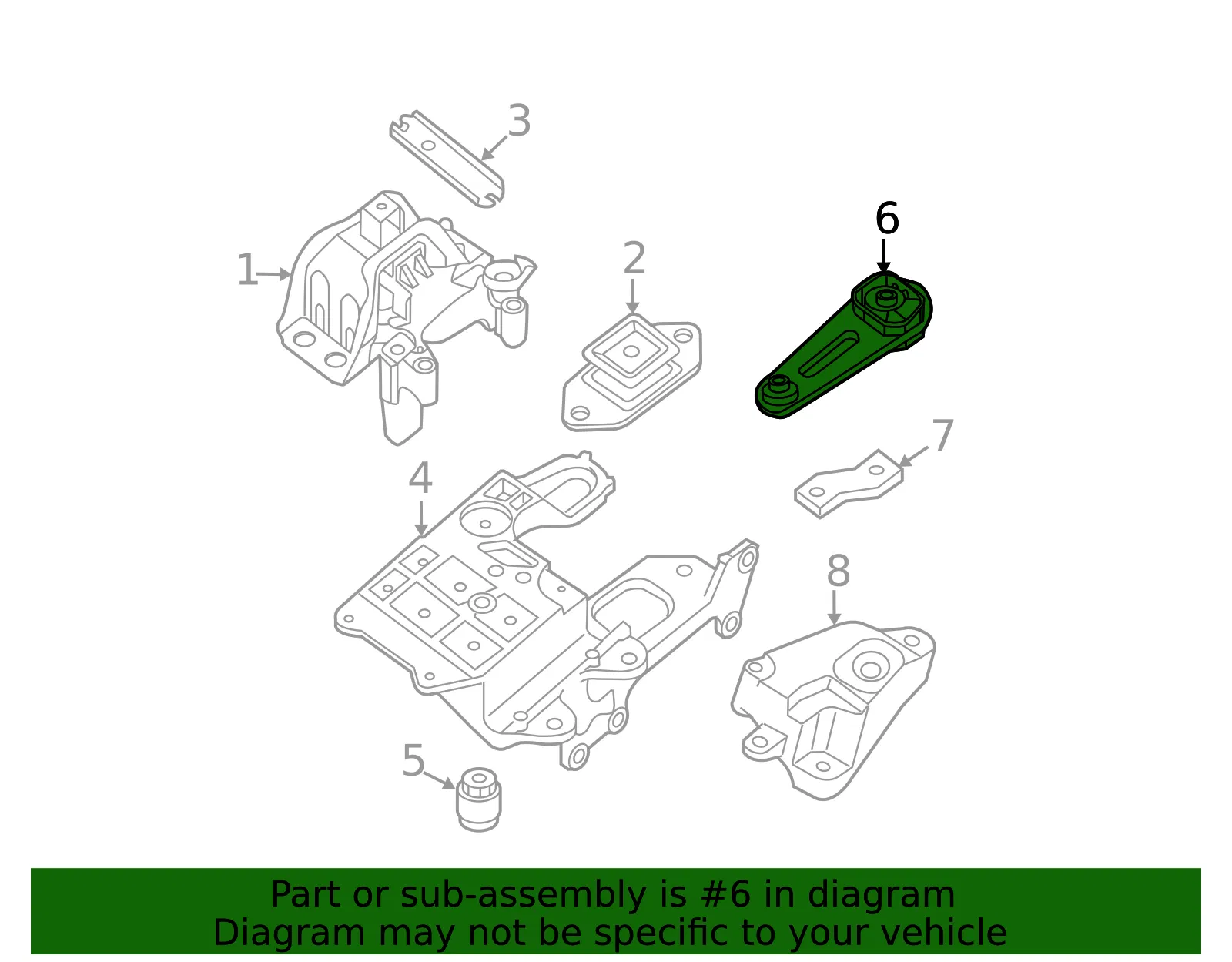 Engine Support Rod - Nissan (11360-ET00A) - view 4