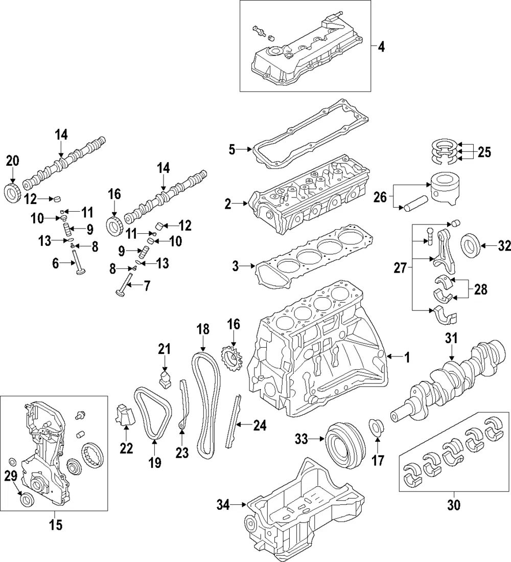 Engine Piston - Nissan (12010-EA001)