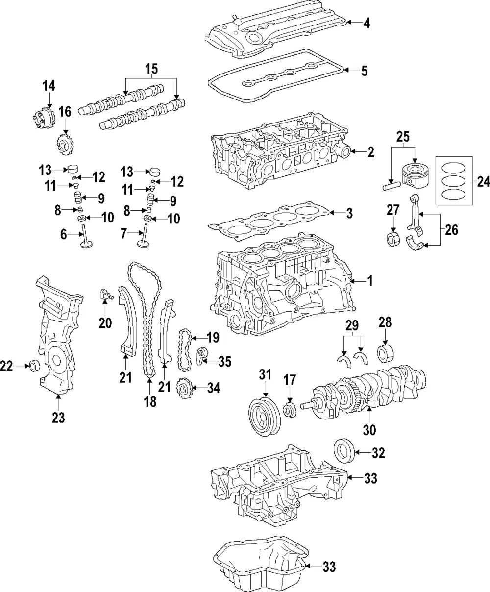 Piston Ring Set - Nissan (12033-EN20D)