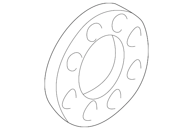 Rear Axle Shaft/Hub Gasket - GM (12471641) - view 2