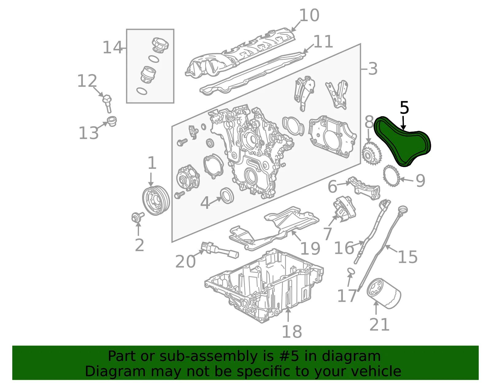 Timing Chain - GM (12597307) - view 4