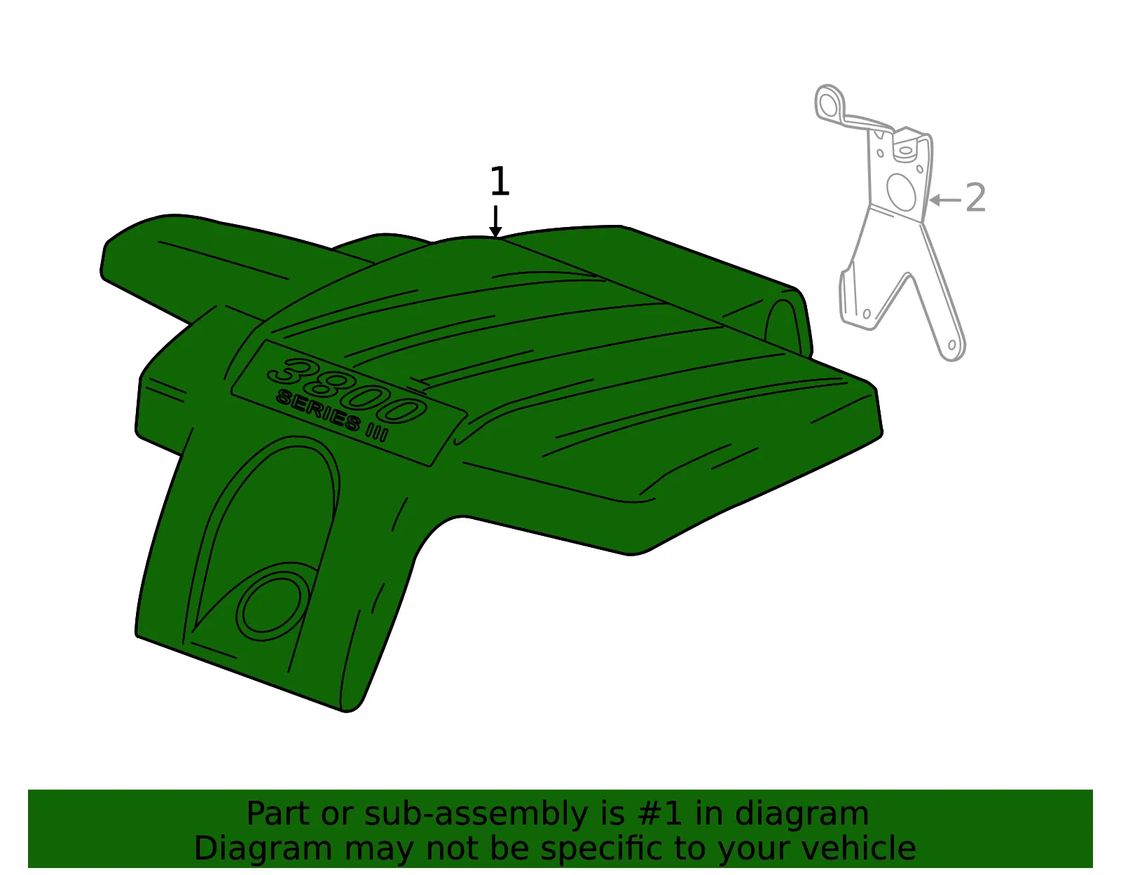 Engine Cover - GM (12597610) - view 3