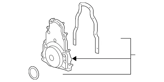 Front Engine Cover - GM (12600326) - view 2