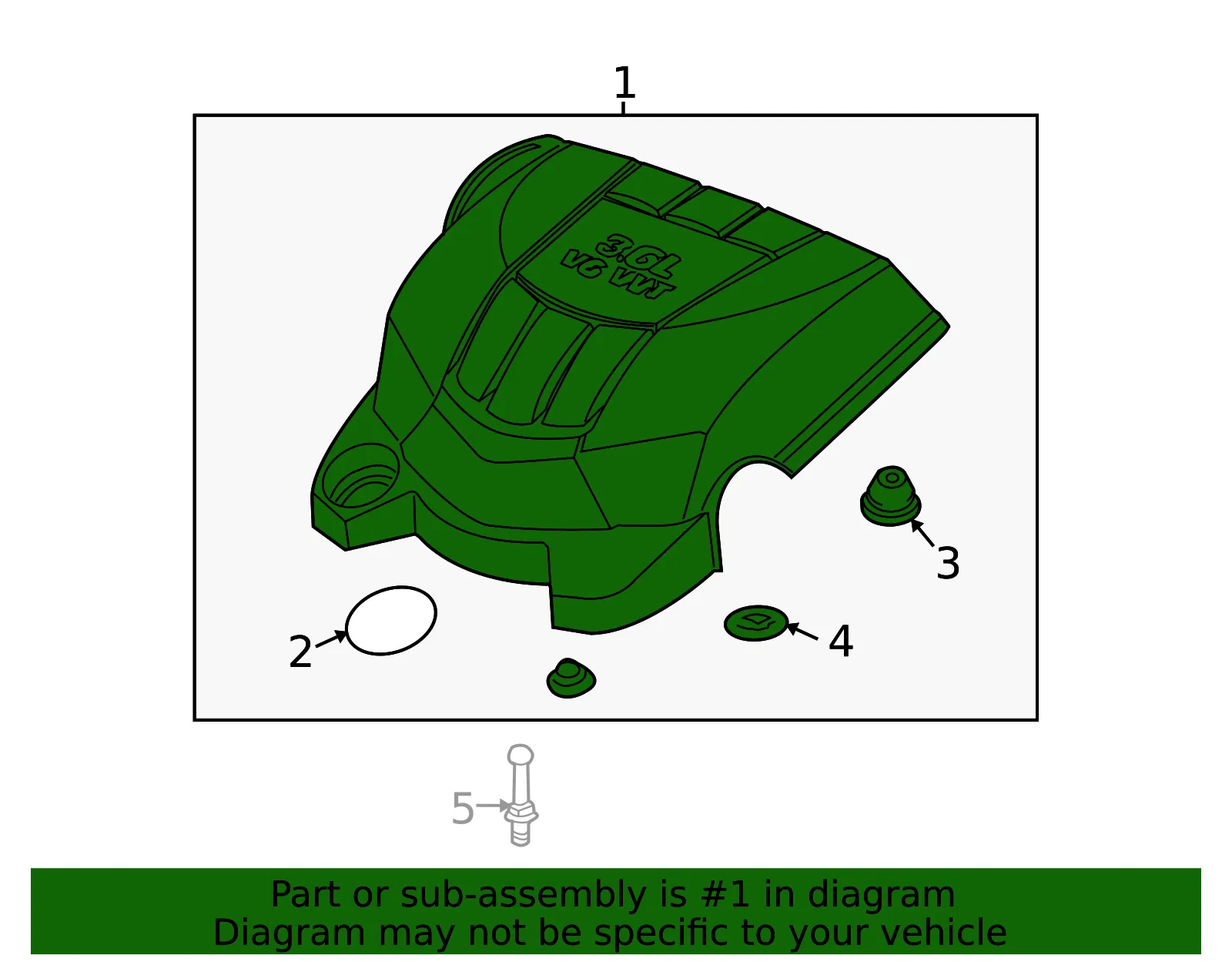 Engine Cover - GM (12605043) - view 2