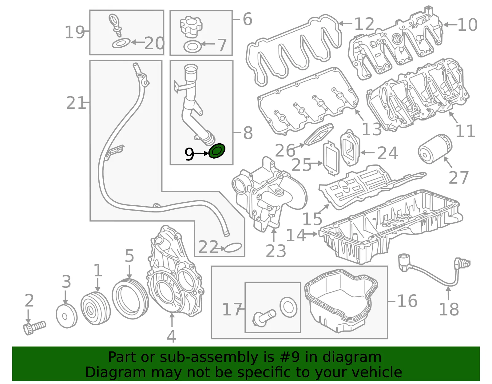 Engine Oil Filler Tube Seal - ACDelco (12625100) - view 3