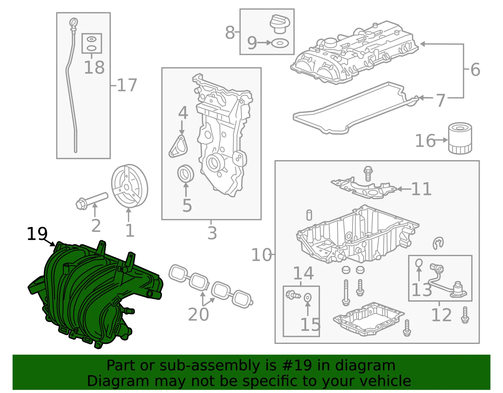 Intake Manifold Assembly - GM (12631021) - view 5