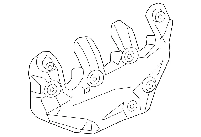 Driver Side Exhaust Manifold Heat Shield - GM (12666097) - view 2