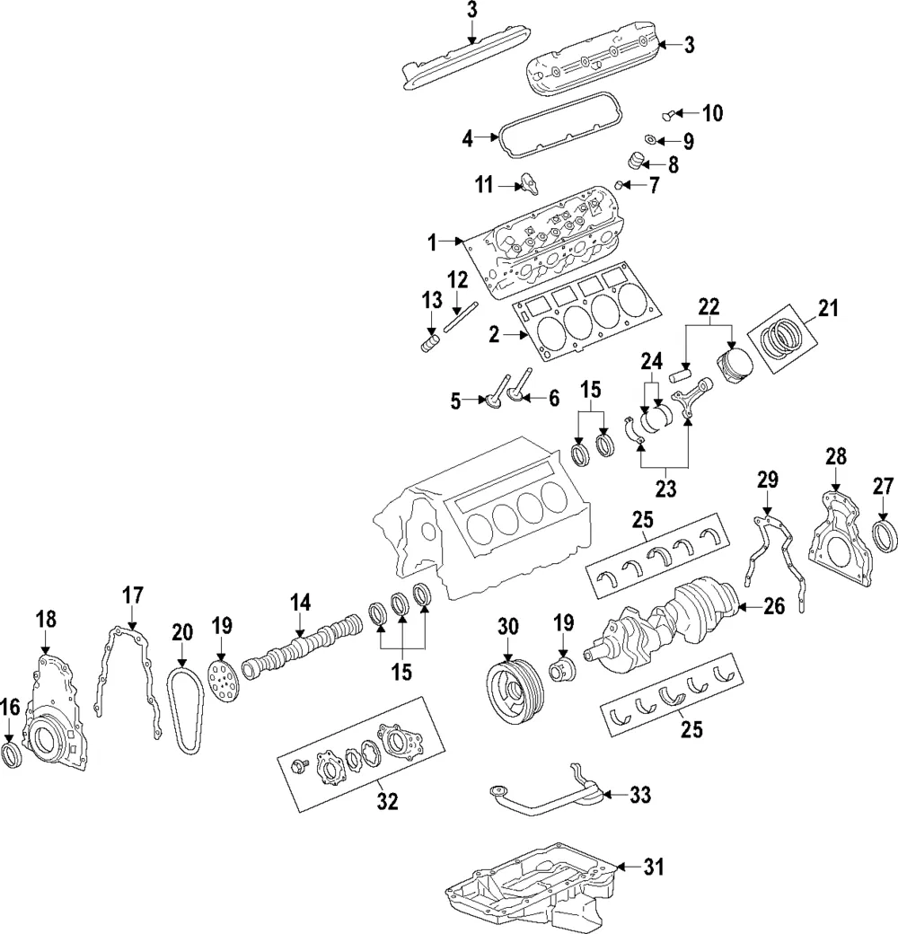 Engine Crankshaft - GM (12674744) - view 2