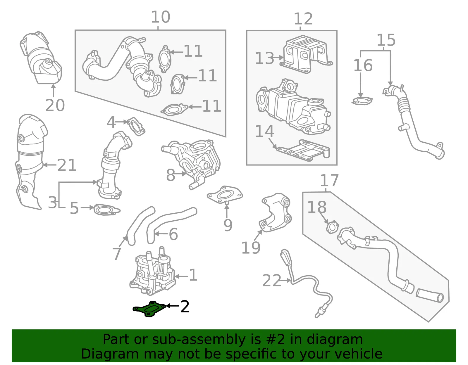 EGR Valve Gasket - ACDelco (12677819) - view 3