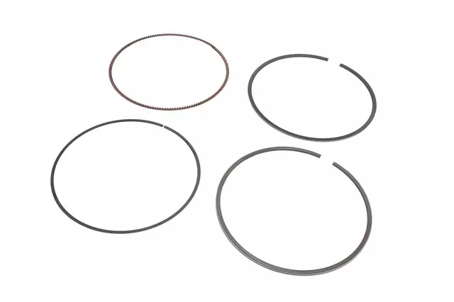 Piston Ring Kit with Compression Rings, Oil Ring Rail Spacer, and Oil Ring Rails - GM (12693554)