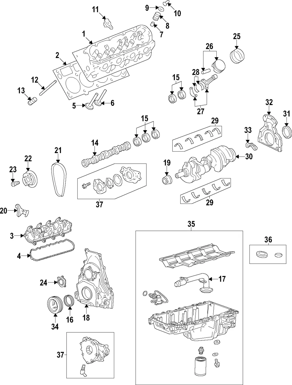 Driver Side Piston - GM (12699530) - view 2