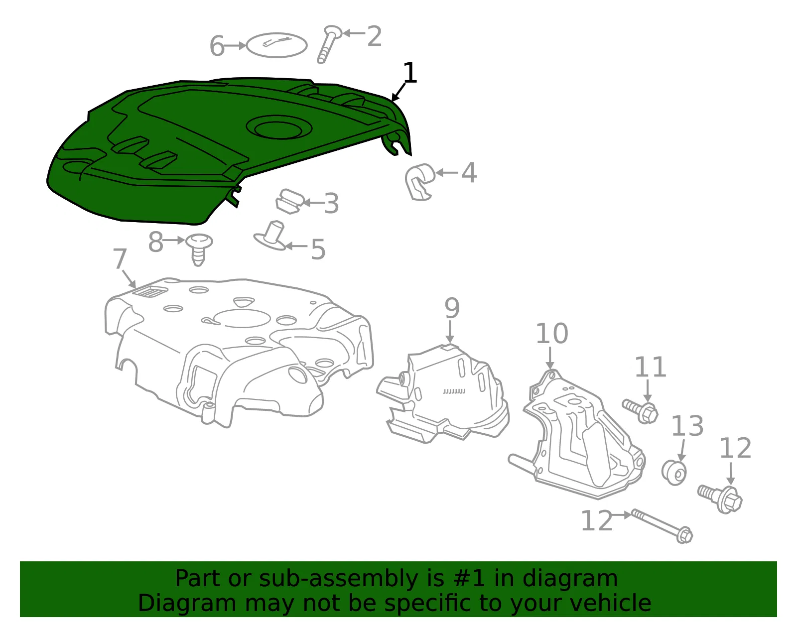 Engine Cover - GM (12703607) - view 3