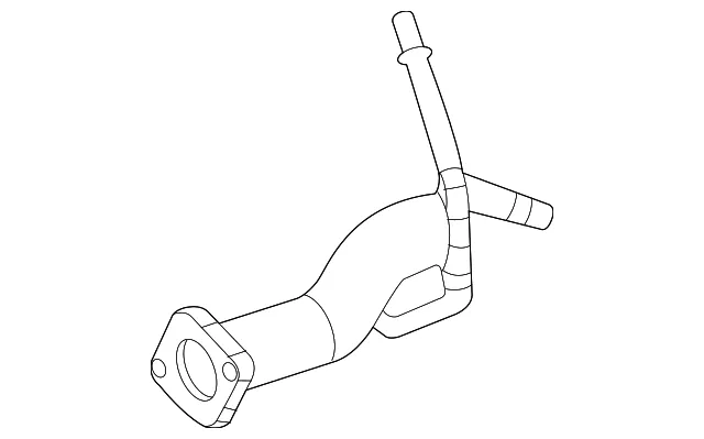 Water Pump Outlet Pipe - GM (12703635) - view 3