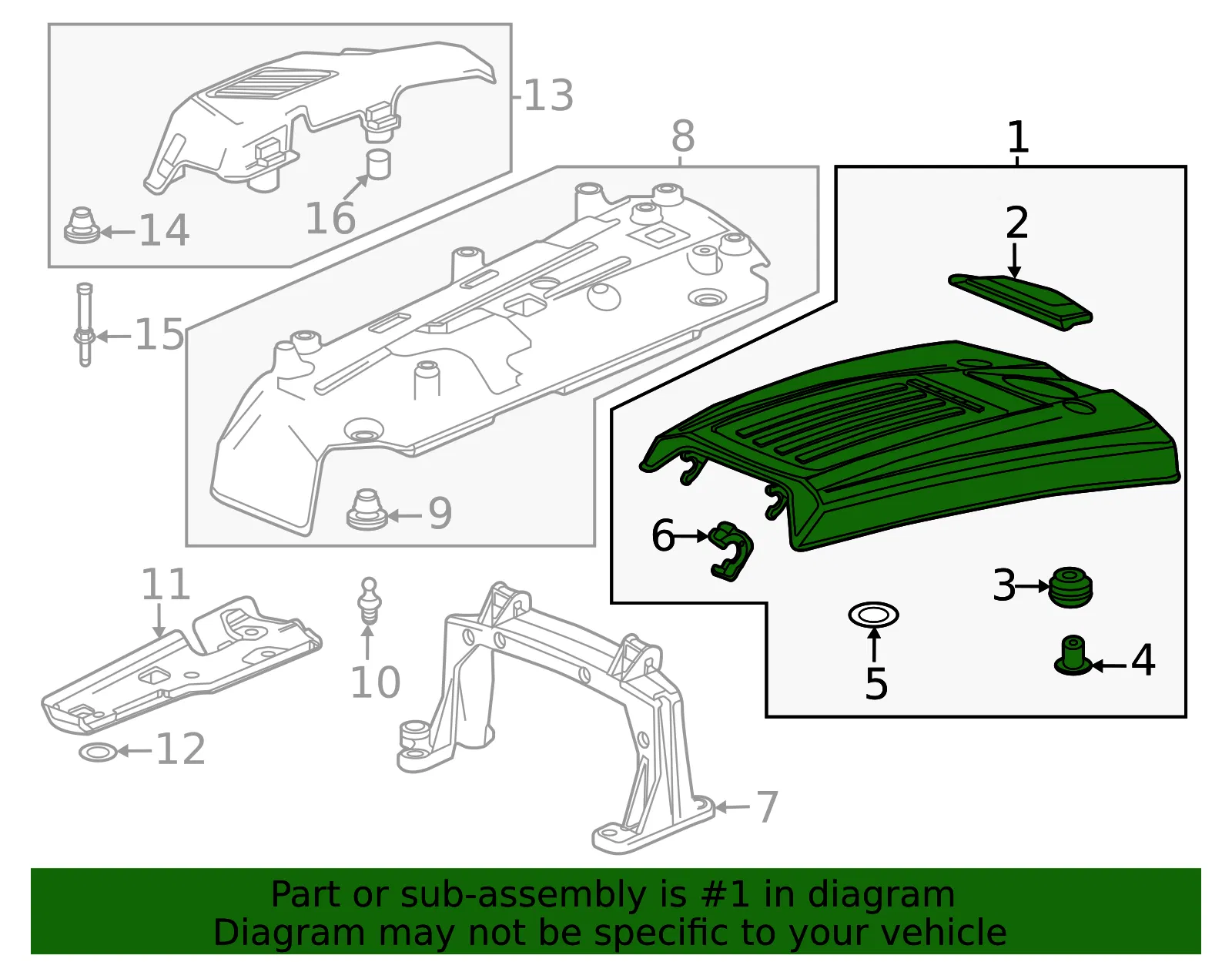 Engine Cover - GM (12735552) - view 4