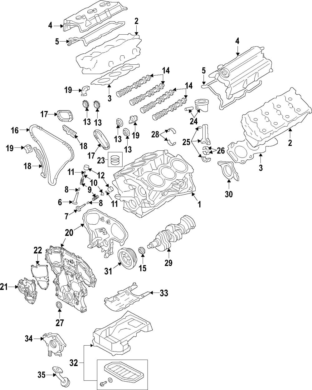 Camshaft - Driver's Side (LH) - Nissan (13020-EY00D)